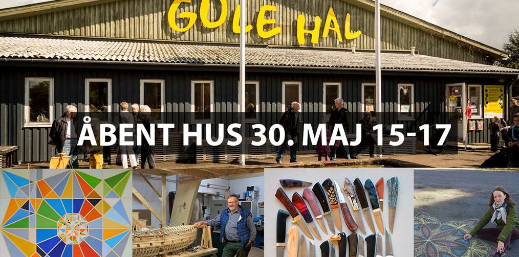 ÅBENT HUS søndag den 30. maj i Den Gule Hal i Køge