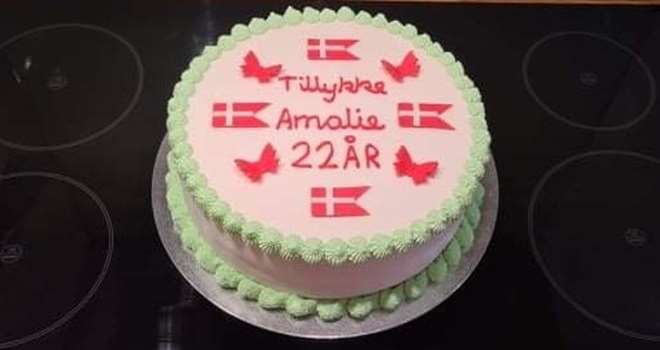 Kage Fondant Amalie fødselsdag