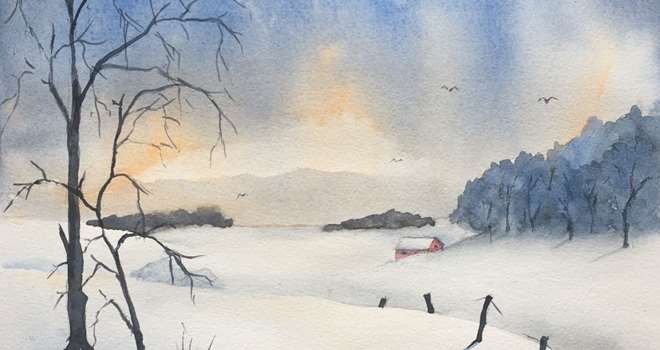 Akvarel Anette Martinussen landskab vinter ORG.jpg