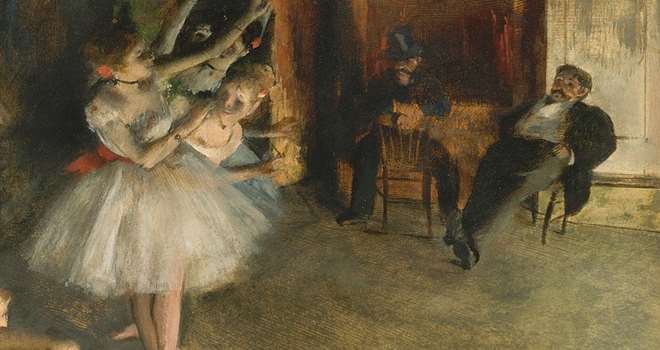 Pasteltegning. Degas, The Rehearsal. .jpg