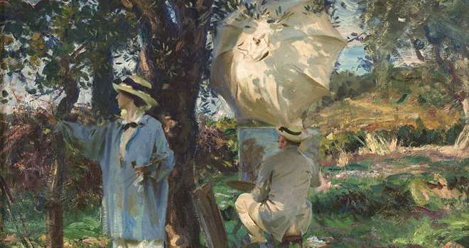 Maleri i det fri. Sargent. The Sketchers (1913)..jpg